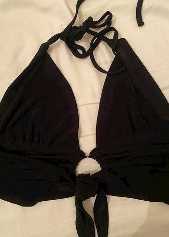 Siyah V Yaka Strappy Büstiyer - Görsel 2