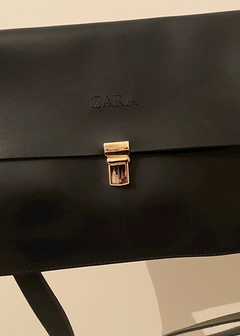 Siyah Deri Kadın Omuz Çantası - Görsel 5