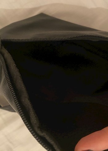 Siyah Deri Nike Bel Çantası - Görsel 5