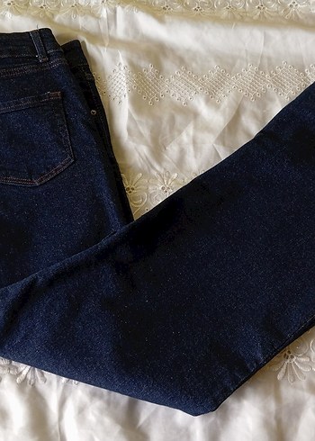 Lacivert Kadın Denim Pantolon