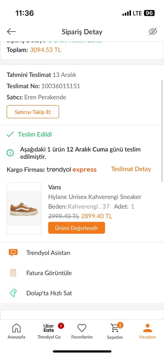 Bej Vans Sneaker - Görsel 5