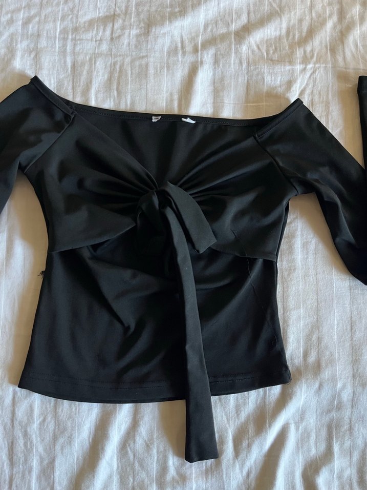 Siyah Crop - Görsel 4