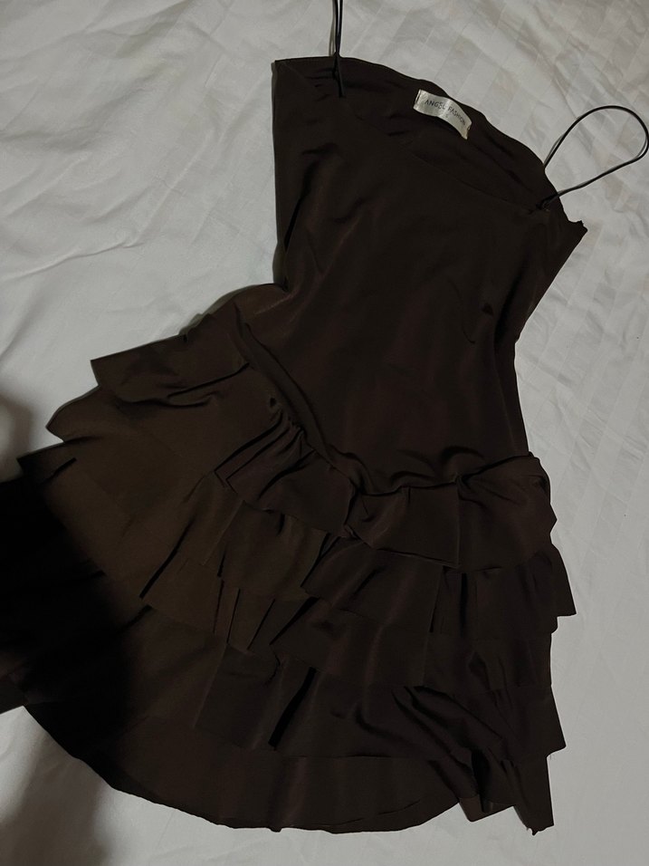 Mini Firfirli Elbise - Görsel 3