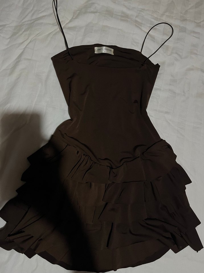 Mini Firfirli Elbise - Görsel 4