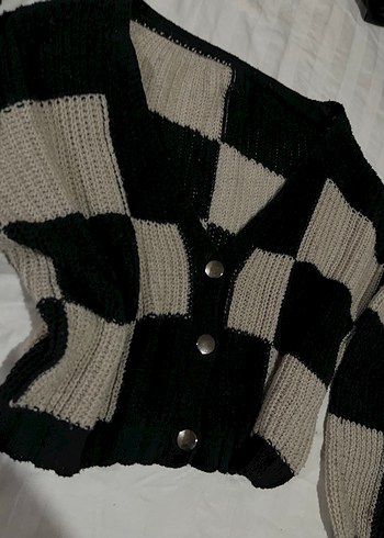 Bej Örme Hırka - Görsel 3