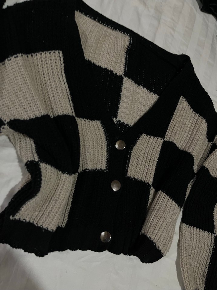 Bej Örme Hırka - Görsel 3