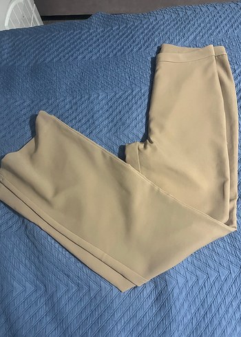 Bej Kumaş Kadın Pantolon