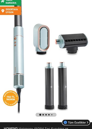 Homend Hairmoy 4606H Saç Şekillendirici Set