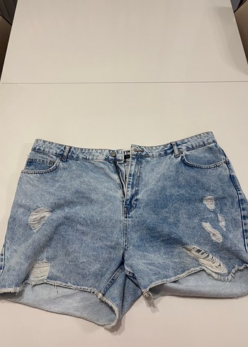 Kadın Mavi Denim Mini Şort