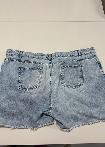 50 Beden Kadın Mavi Denim Mini Şort