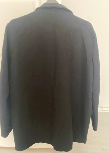 Kadın Siyah Klasik Kesim Keten Blazer - Görsel 4