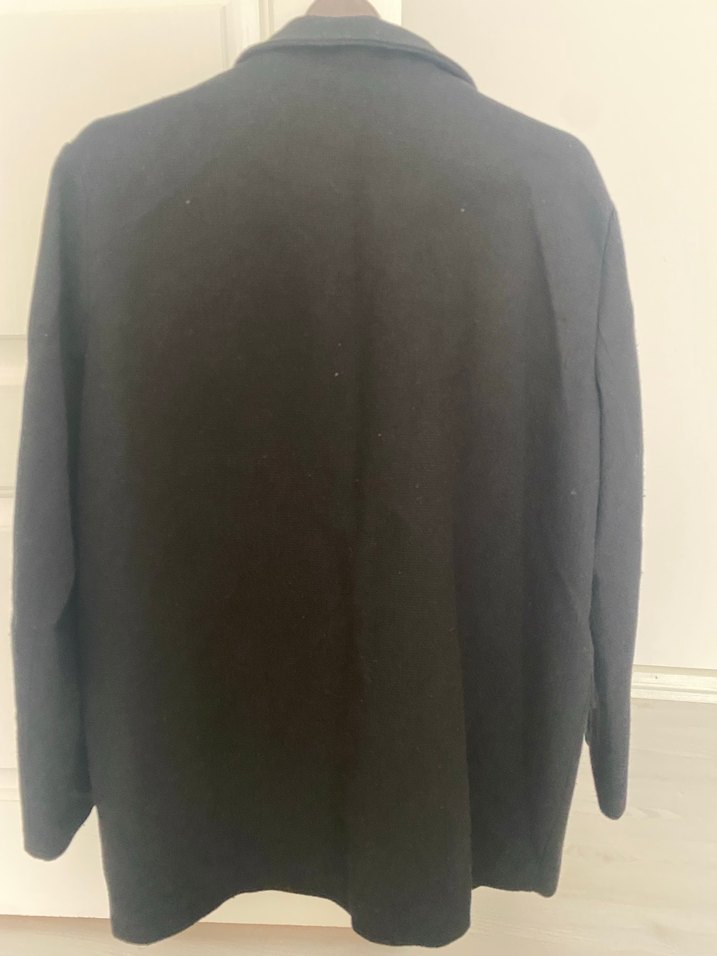 Kadın Siyah Klasik Kesim Keten Blazer - Görsel 4