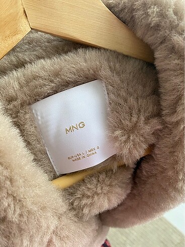 Mango suni kürk astarlı ceket - Görsel 11