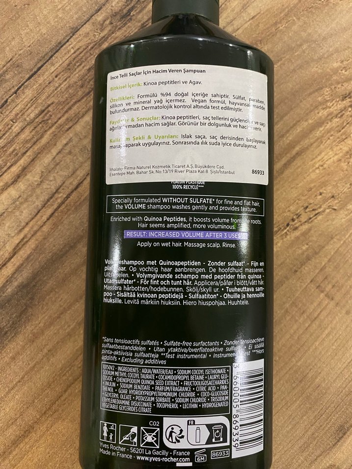 Yves Rocher Sülfatsız Hacim Veren Şampuan 300 ml - Görsel 2