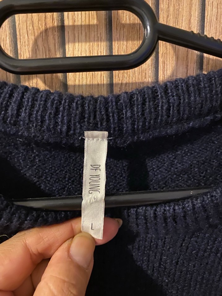 Kadın Kırmızı Siyah Örgü Triko Kazak - Görsel 2