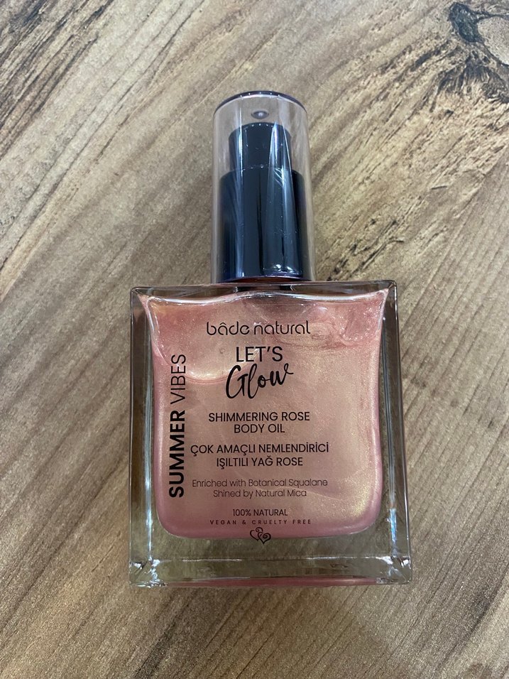 Bade natural nemlendirici ışıltılı yağ - Görsel 2