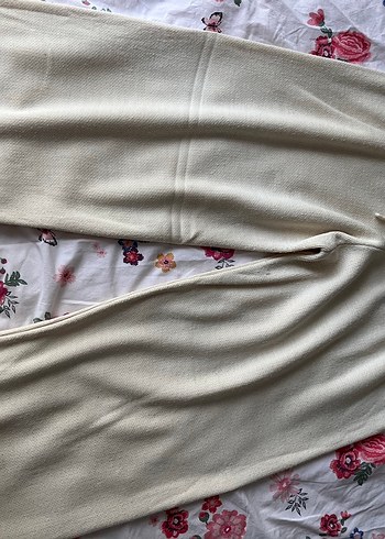 Düğmeli Beyaz Kadın Kolsuz Midi Yelek takım - Görsel 2