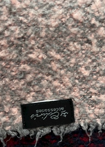 Gri Ekose Desenli Sıcak atkı - Görsel 3