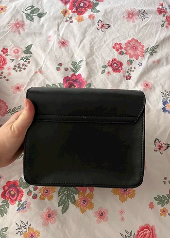 Nakışlı Siyah Deri Bohem Kadın Çanta - Görsel 4