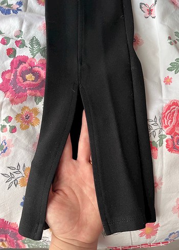 Siyah tayt pantolon - Görsel 2