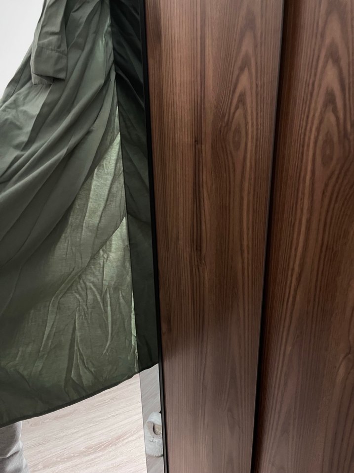 Haki Uzun Düğmeli Elbise - Görsel 3