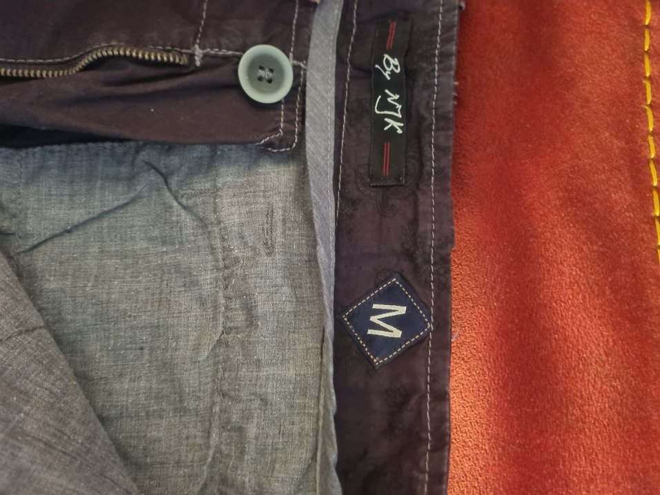 Gri Keten Erkek Bermuda Şort - Görsel 2