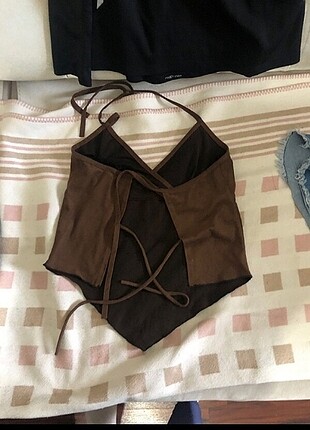 Zara sırtı açık üst 