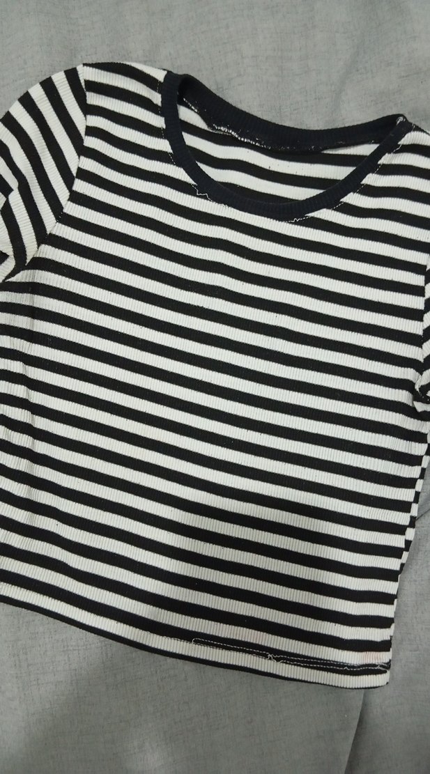 Kız Çocuk Uzun Kollu Çizgili Tişört - Görsel 2