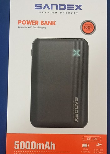 5000mAh beyaz Power Bank