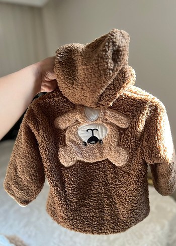 Kürk Detaylı Nakışlı Kahverengi Köpek Kıyafeti