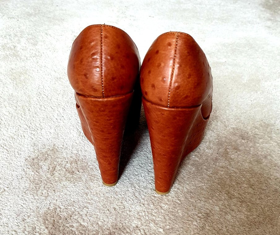 Taba rengi Dolgu Topuk Kadın Ayakkabı 38 numara - Görsel 2