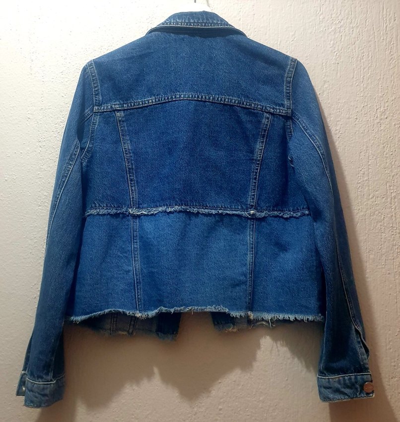 Koton Marka Düğmeli Mavi Denim Kot Ceket 40 beden - Görsel 3