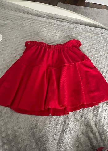Trendyol & Milla Kırmızı Kemerli Mini Etek