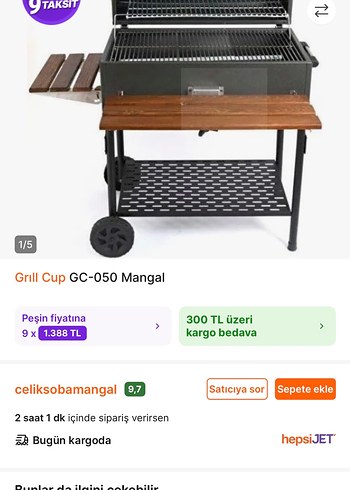 Beden yeşil Renk Grill Cup Barbekü