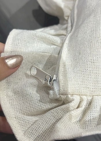 Fırfırlı dekoratif kırlent kılıfı - Görsel 2