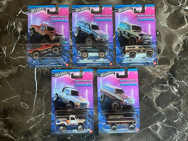 Hot Wheels Tubular Trucks 5'li Set