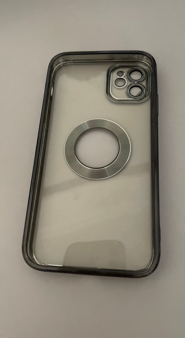 Şeffaf Siyah Telefon Kılıfı - Görsel 2