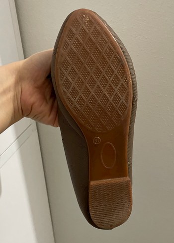 Bej Fiyonklu Kadın Topuklu Babet - Görsel 3