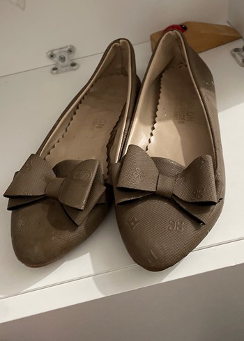 Bej Fiyonklu Kadın Topuklu Babet - Görsel 2