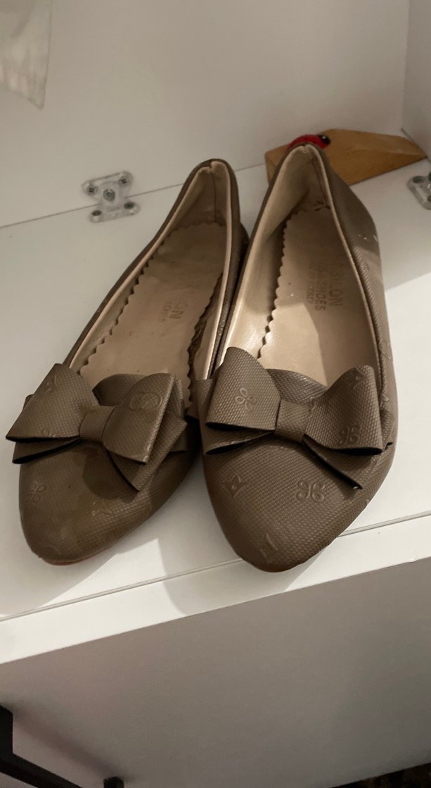 Bej Fiyonklu Kadın Topuklu Babet - Görsel 2