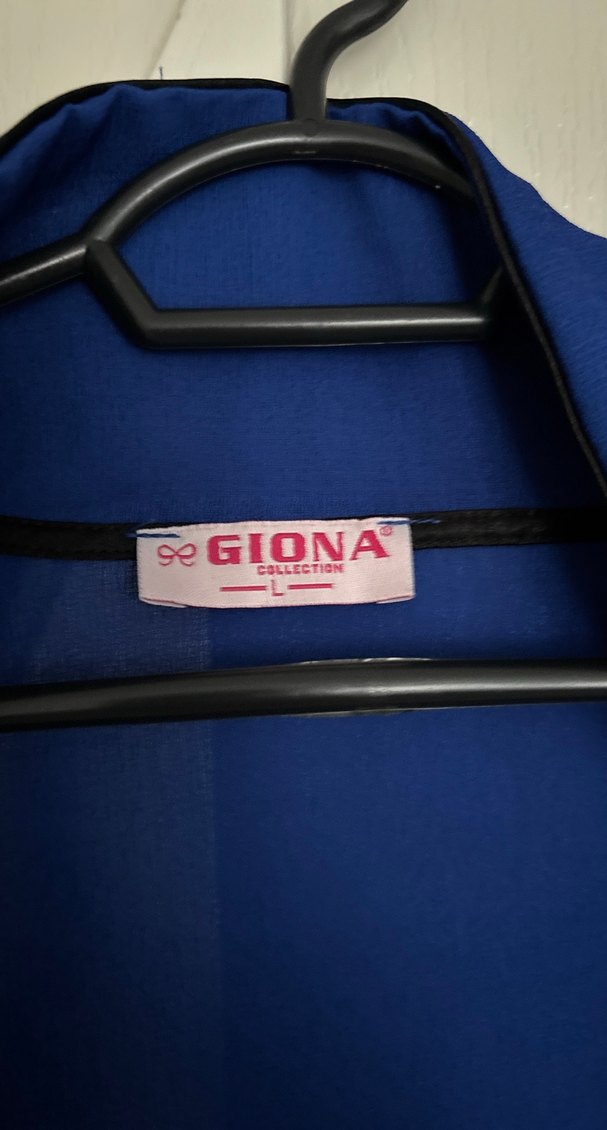 Düğmeli Lacivert Kadın Ofis Gömleği - Görsel 2