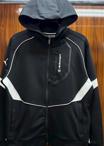Puma X BMW Premium Black Tracksuit - Görsel 2