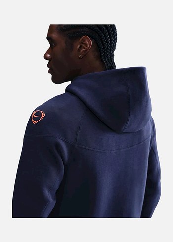 Barça X Nike Tech Fleece Navy Blue Premium Tracksuit - Görsel 5