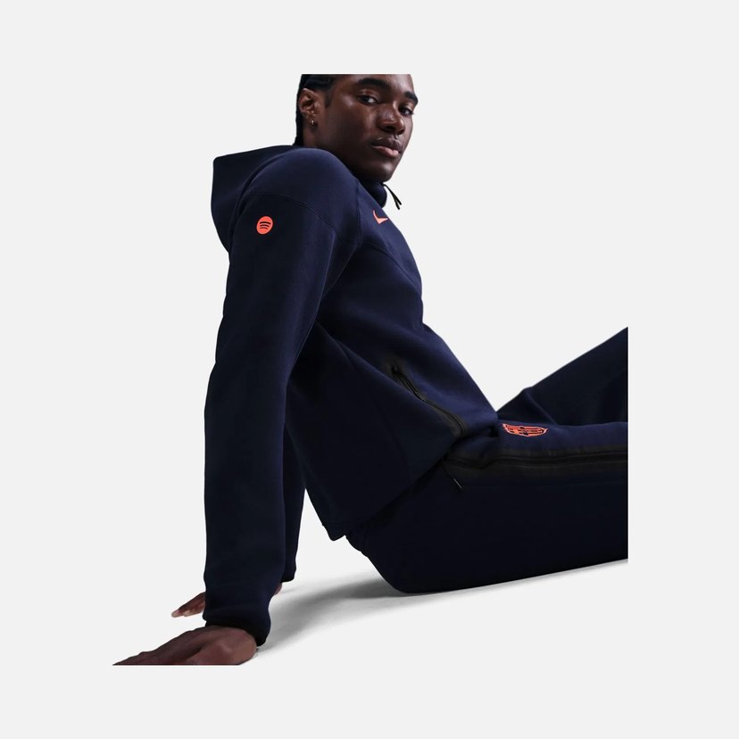 Barça X Nike Tech Fleece Navy Blue Premium Tracksuit - Görsel 4