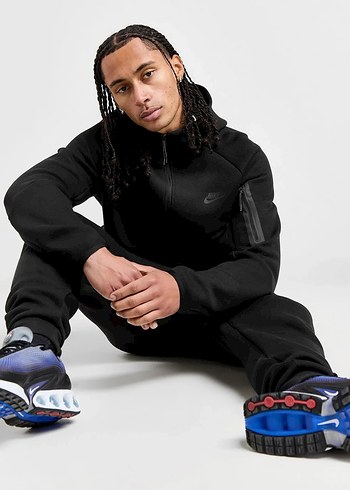 Nike 2025 Tech Fleece Black Premium Tracksuit - Görsel 5