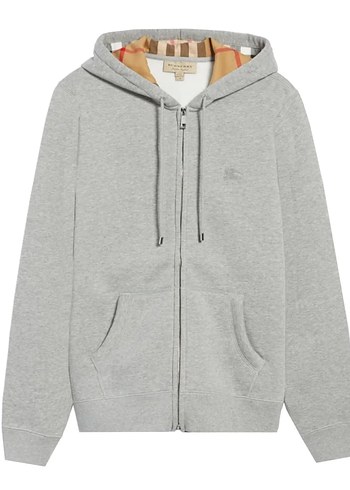 Burberry Grey Premium Zip Up Hırka - Görsel 2