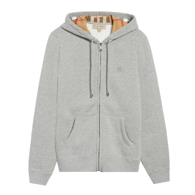 Burberry Grey Premium Zip Up Hırka - Görsel 2