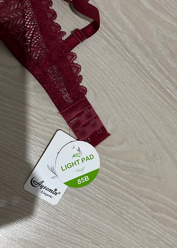 Sıfır ürün ,Bordo Desenli Kadın Sütyen 85B - Görsel 3