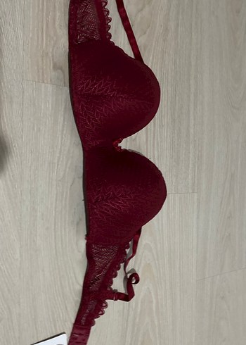 Sıfır ürün ,Bordo Desenli Kadın Sütyen 85B - Görsel 2