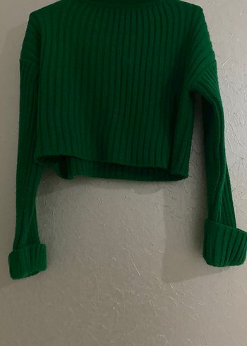 Düğmeli Yaka Kadın Triko Kazak - Görsel 2